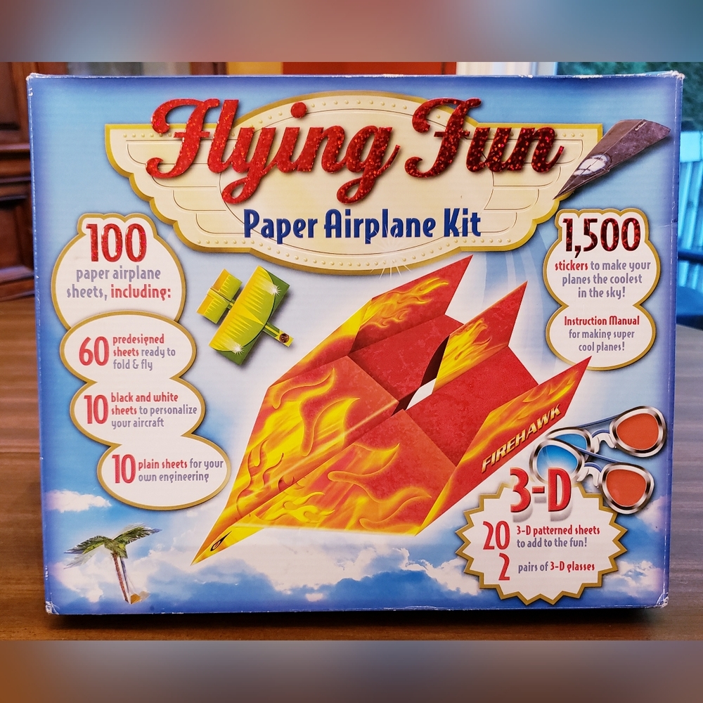 Flying Fun Paper Airplane Kit – NEW
